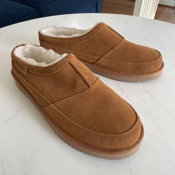 Koolaburra by UGG Graisen Men’s Suede Slippers in Chestnut Brown Size 10 NEW - Picture 2 of 8